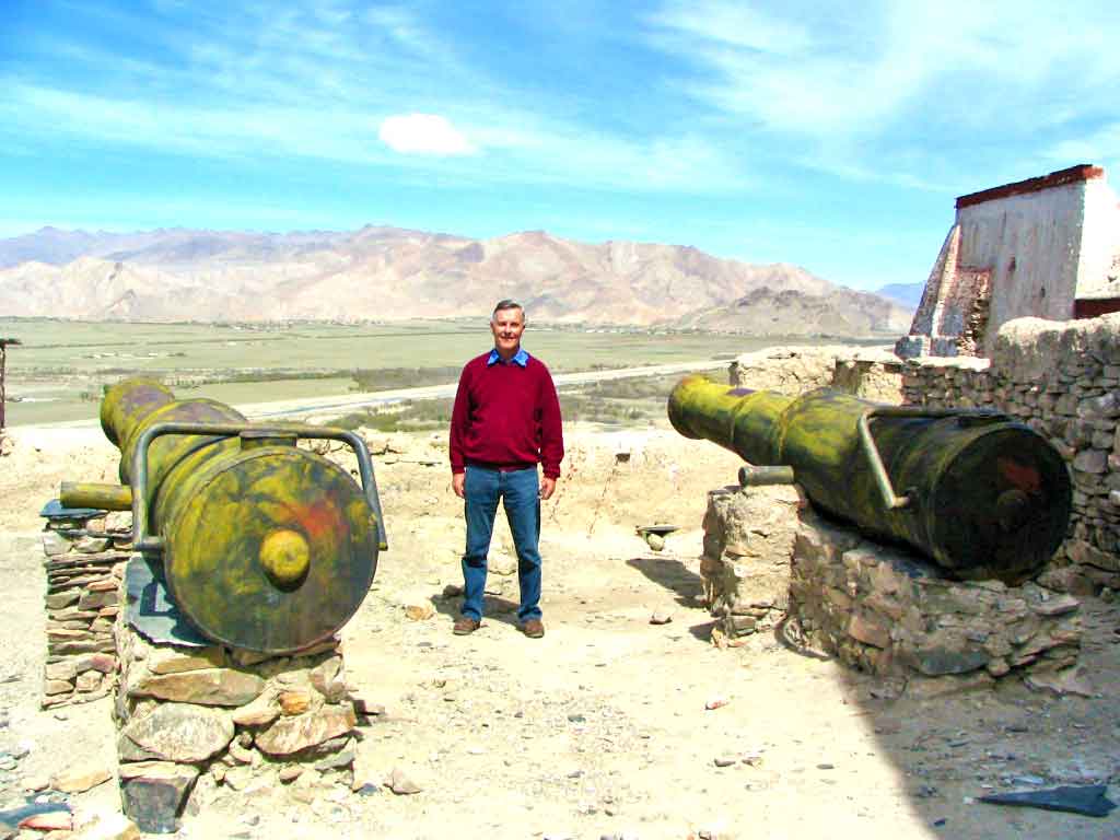 Two British Cannons At Gyantse Fort