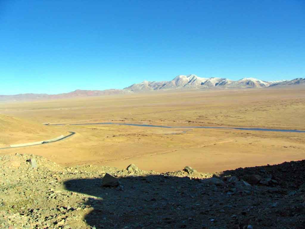 21 Miles Of Open Grassland Near The Road From NaQu To Golmud
