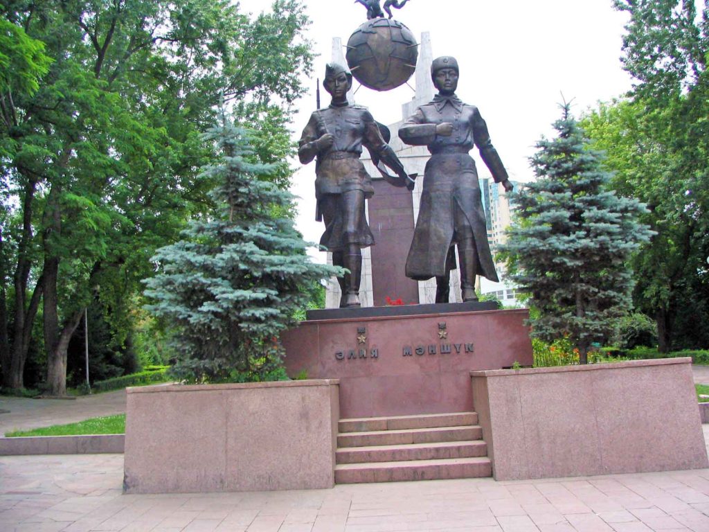 The Statue To Two Local War Heroes Replacing The Statue of Lenin