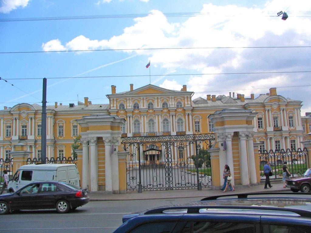 Magnificent Building In A St. Petersburg Side Street